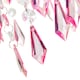 image 3 of Modern Waterfall Design Pendant Shade with Clear/Pink Acrylic Drops and Beads