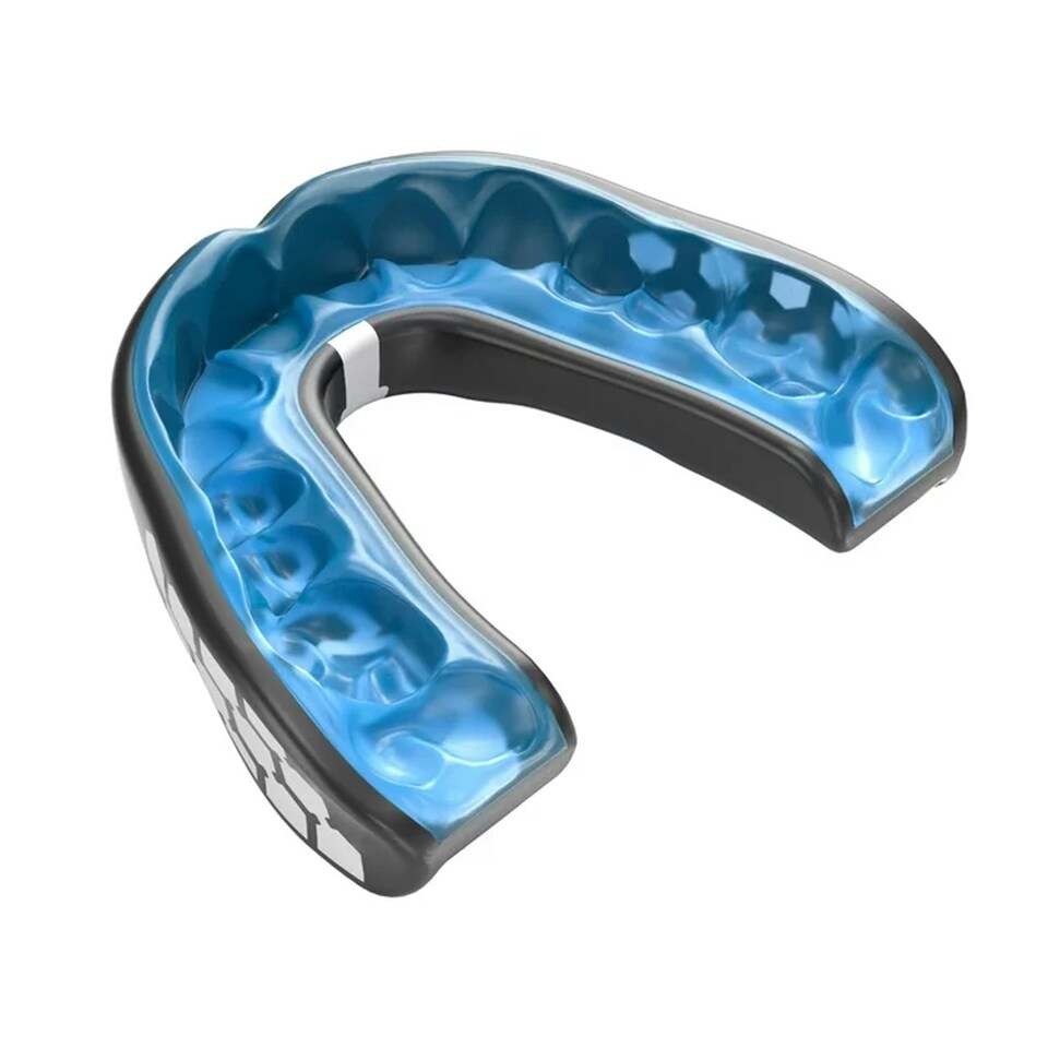image 1 of Shock Doctor Unisex Adult Gel Max Power Mouthguard - Carbon/White - One Size