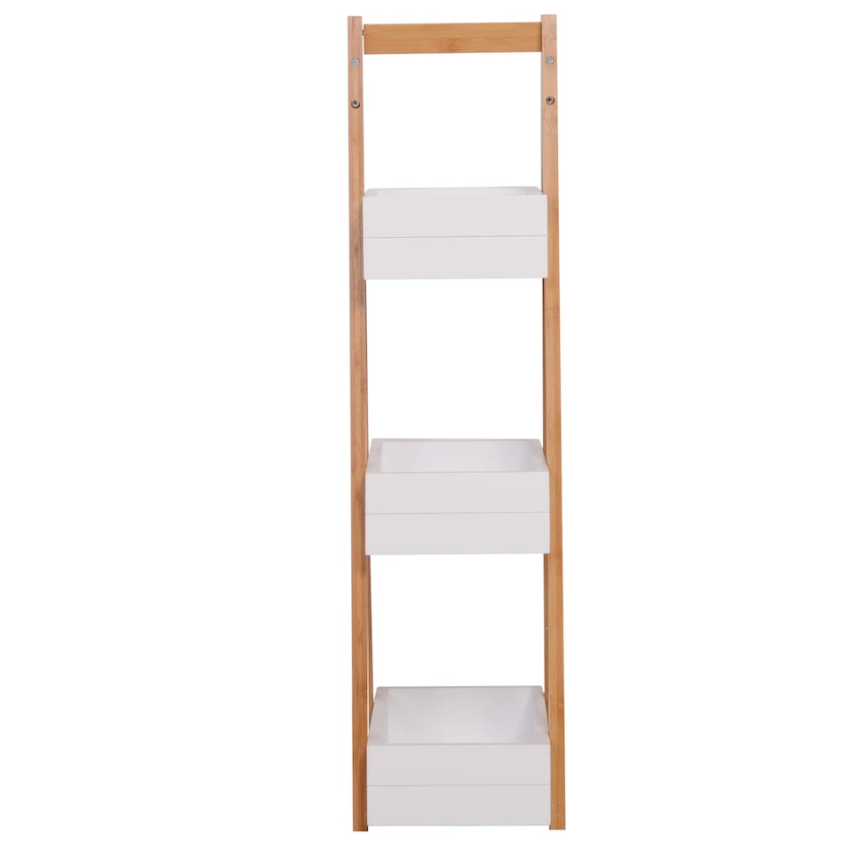 image 1 of HOMCOM 3 Tier A Frame Bathroom Shower Caddy Storage Unit Shelving Organizer