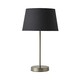 image 8 of ValueLights Modern Satin Silver Table Lamp With Grey Shade | Grey