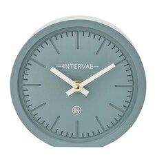 Interval Minimalist Desk Clock 15cm - Teal Blue | Teal