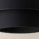 image 6 of ValueLights Jodie Two Tier Black Linen Ceiling Drum Lamp Shade | Black