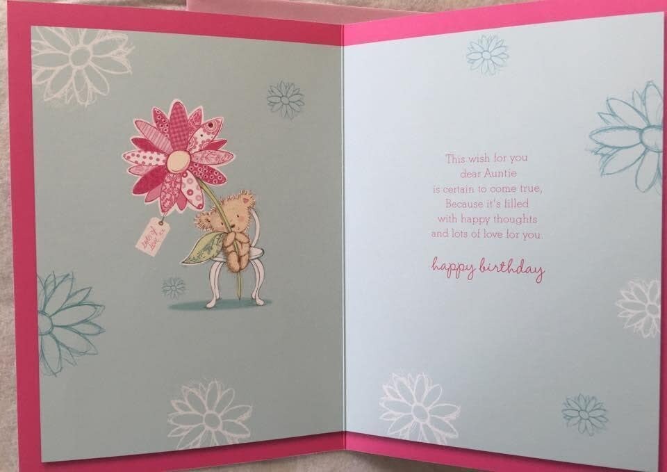 image 1 of WITH LOVE AUNTIE BIRTHDAY GREETINGS CARD