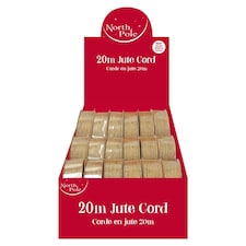 Christmas 20m Natural Jute Ribbon