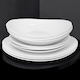 image 5 of White Opal Glass Dinner Set Plates Soup Bowls Dinnerware | White | Venice Boat - 24 Pcs | 24
