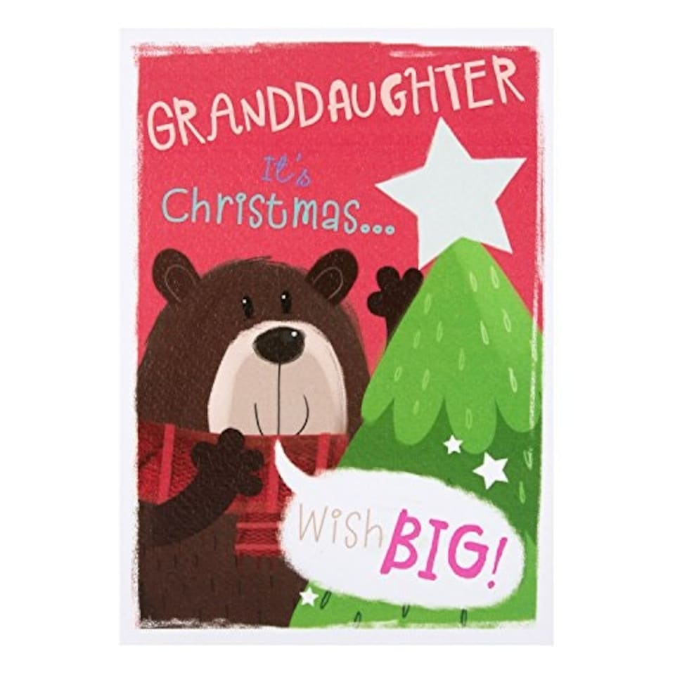 image 1 of Hallmark Granddaughter Christmas Card 'Festive Wishes'