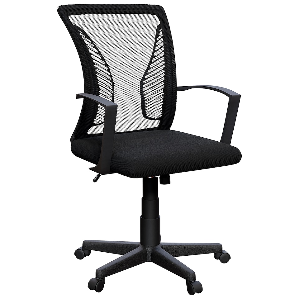 image 1 of Vida Designs Airdrie Office Chair Computer Desk Table Chair, Black