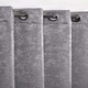 image 1 of Royal Damask Elegant Woven Blackout Eyelet Curtains 168cm x 228cm Silver Grey | Grey