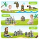 image 5 of Dekko 100pc Magnetic Tiles Building Blocks Safe Educational Toy for Kids | Multi | Nature