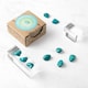 image 4 of Myga Tumbled Stone 50 Piece Display - Green Turquenite