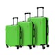 image 2 of Groundlevel Cosmic Hard Sheel 3 Piece Luggage Set 4 Wheel Spinners Travel Suitcases | Green | Green