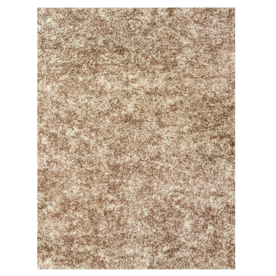 image 1 of KUKOON Natural Beige Mottled Shaggy Living Room Area Rug 120cm x 170cm Cream