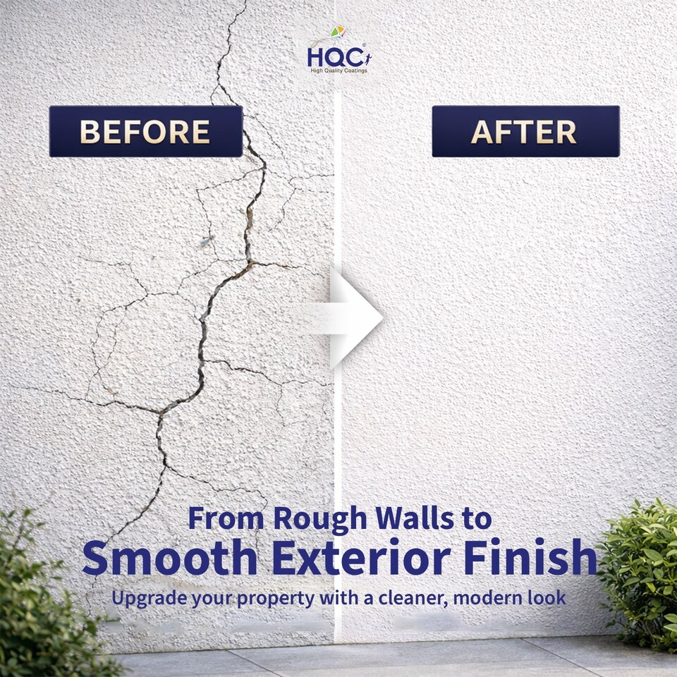 image 1 of HQC Smooth Masonry Paint -  Weatherproof & Long-lasting Protection For All Exterior Walls - Brown - 20L