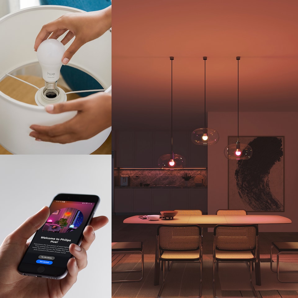 image 1 of Philips Hue Essential WCA 806 A60 E27 2P EU