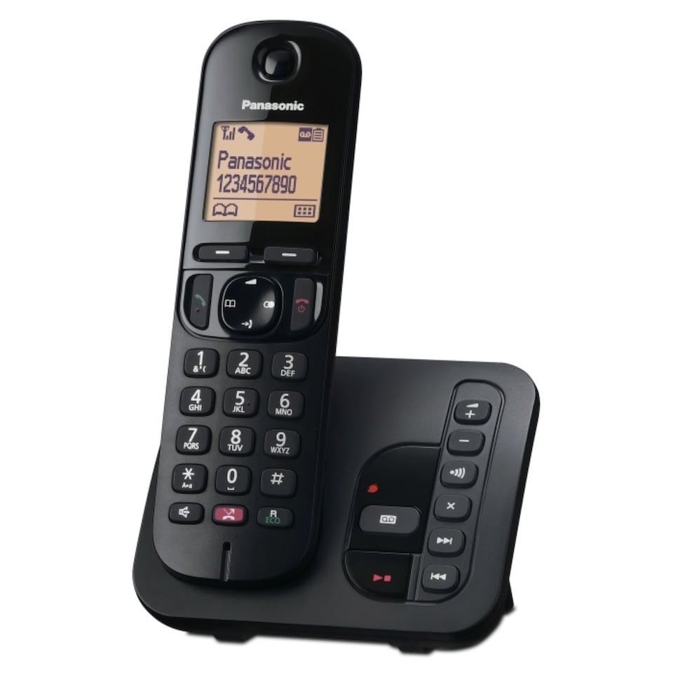image 1 of Panasonic KX TGC260EB Digital Cordless Phone with Answering Machine