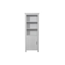 Living and Home Rustic & 3 Shelves Freestanding Bathroom Tall Cabinet - White