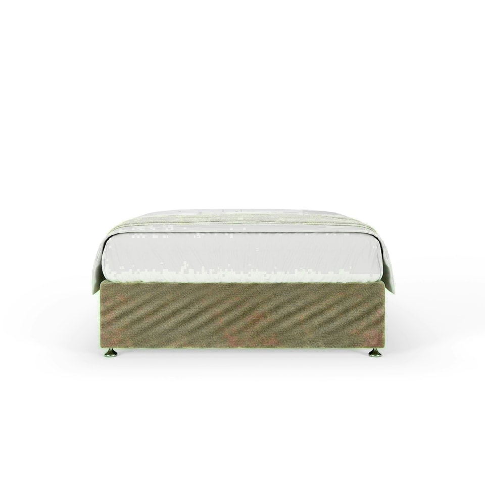 image 1 of Mink Chenille No Drawer Divan Base Small Double