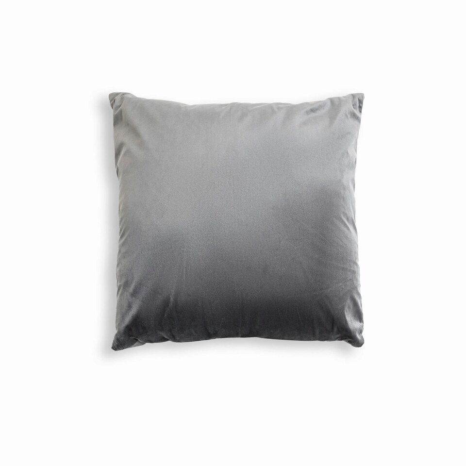 image 1 of BHS Velour Cushion, Silver