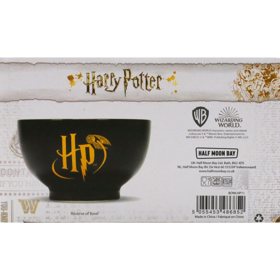 image 1 of Harry Potter Hogwarts Crest Bowl | Black