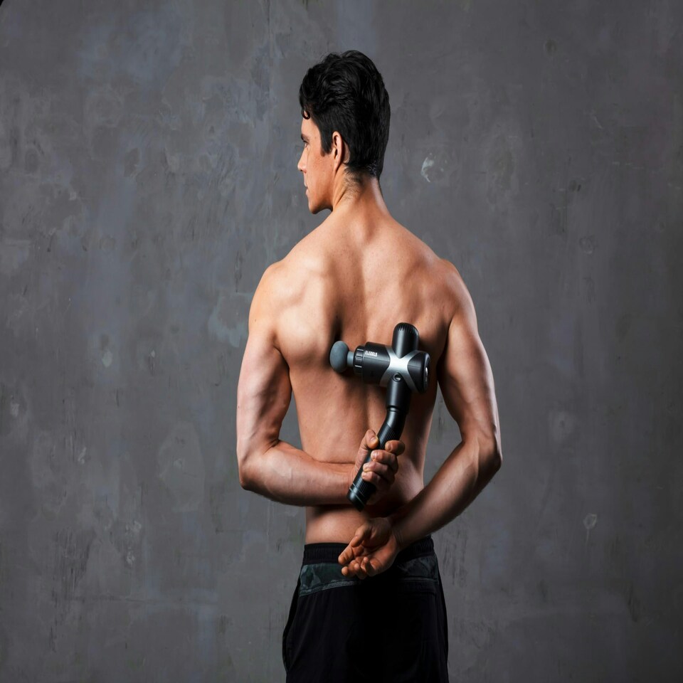 image 1 of Eleeels X1T Percussive Massage Gun - Dual Mode, 6 Speed Settings, Ergonomic Design for Neck and Muscle Relief