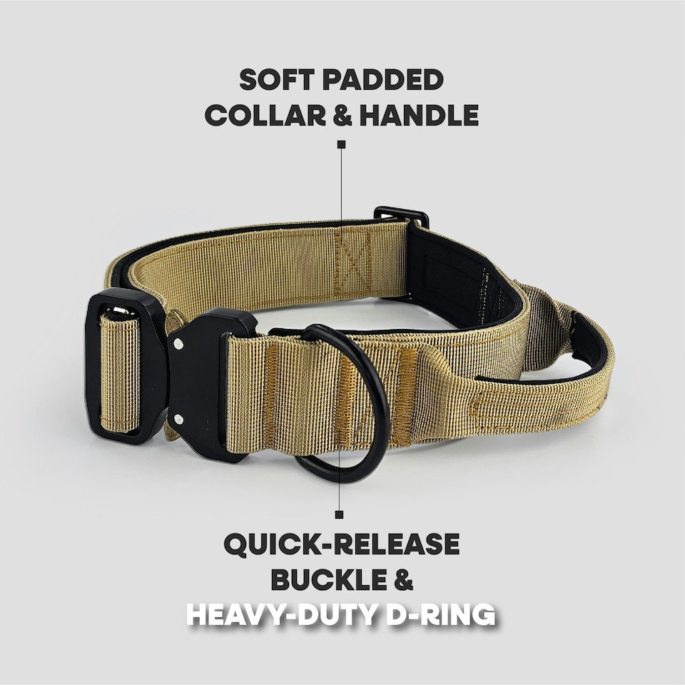 image 1 of HugglePets Tactical K9 Endurance Dog Collar | Multi | S