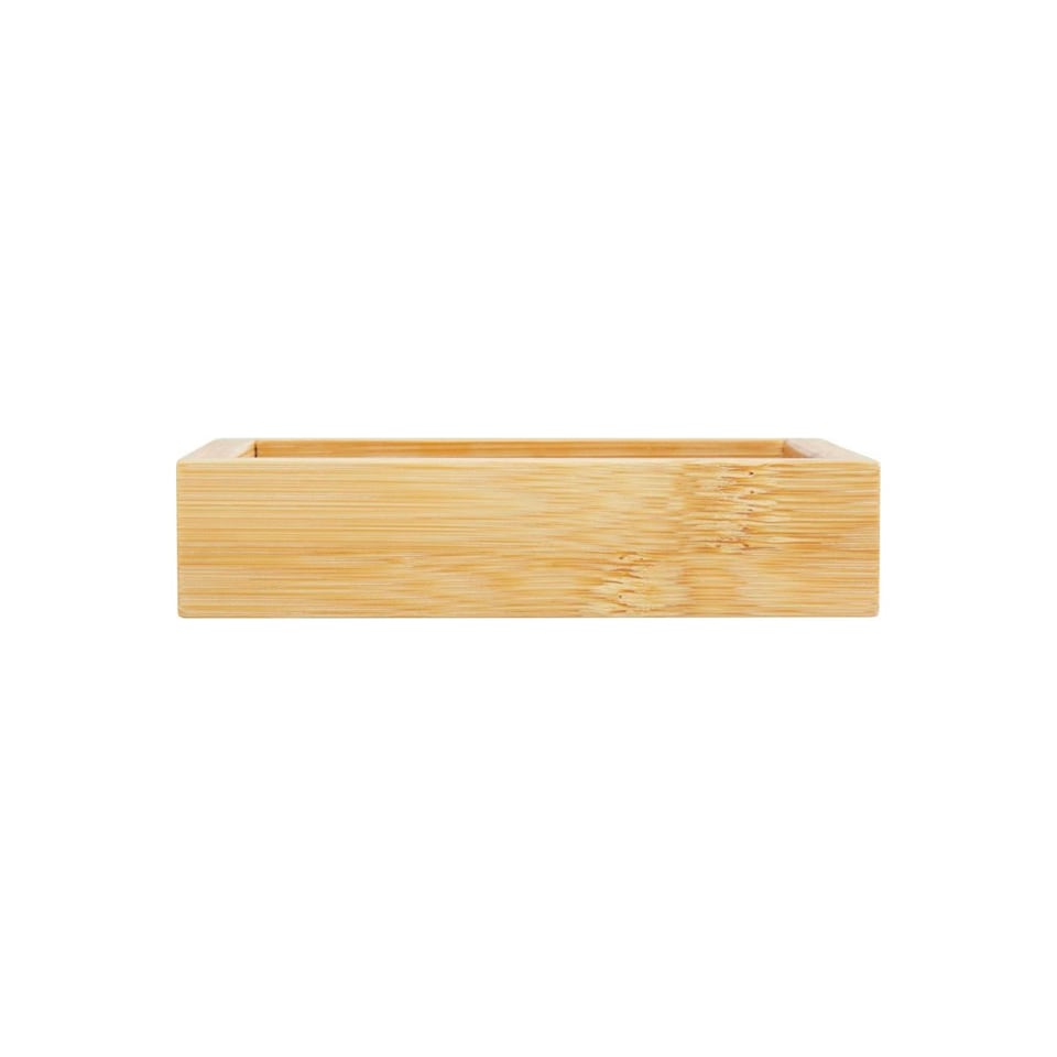 image 1 of Bullet Hedon Bamboo Bathroom Accessory Set - Natural - One Size
