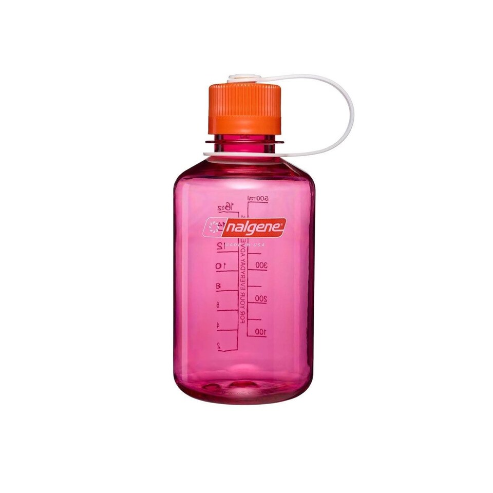 image 1 of Nalgene Narrow Mouth 500ml Tritan Renew Water Bottle - Fuchsia Purple - Flame Cap
