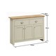 image 5 of Lisbon Sideboard with 3 Doors & 2 Drawers Cream & Oak