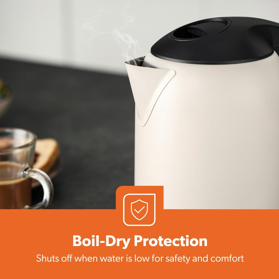 image 1 of GEEPAS Electric Kettle | 1.8L Cordless Stainless Steel Jug Kettle with LED Indicator for Hot Water Tea Coffee