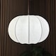 image 10 of CGC Lighting Natalia Cloud Dancer White Oval Distressed Silk Lampshade