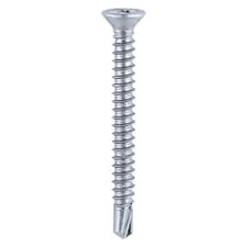 Timco - Window Fabrication Screws - Countersunk with Ribs - PH - Self-Tapping - Self-Drilling Point - Zinc (Size 3.9 x 13 - 1000 Pieces)