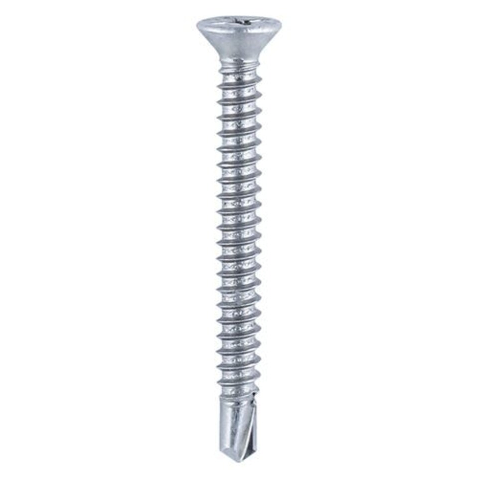 image 1 of Timco - Window Fabrication Screws - Countersunk with Ribs - PH - Self-Tapping - Self-Drilling Point - Zinc (Size 3.9 x 13 - 1000 Pieces)