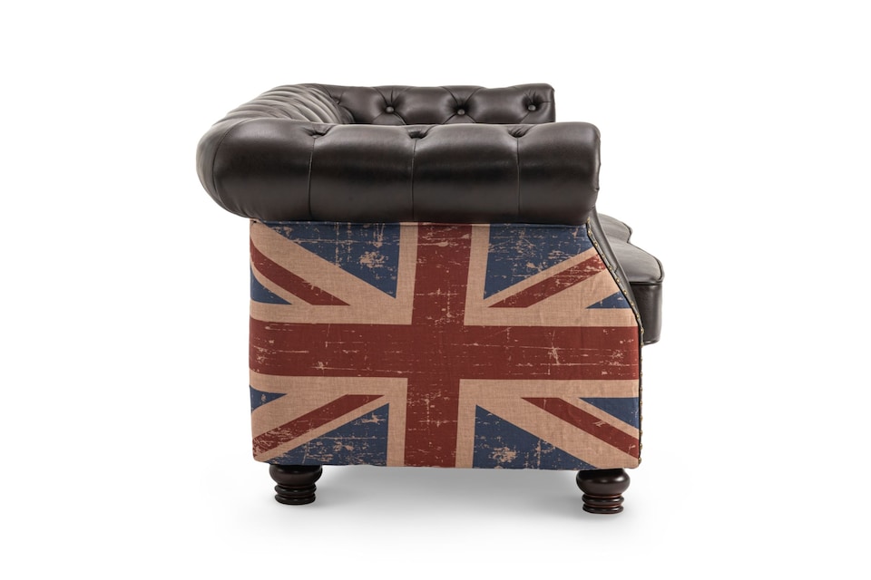 Faux Leather Brown 3 Seater Union Jack Chesterfield Sofa Tesco Groceries faux-leather-brown-3-seater-union-jack-chesterfield-sofa-tesco-groceries