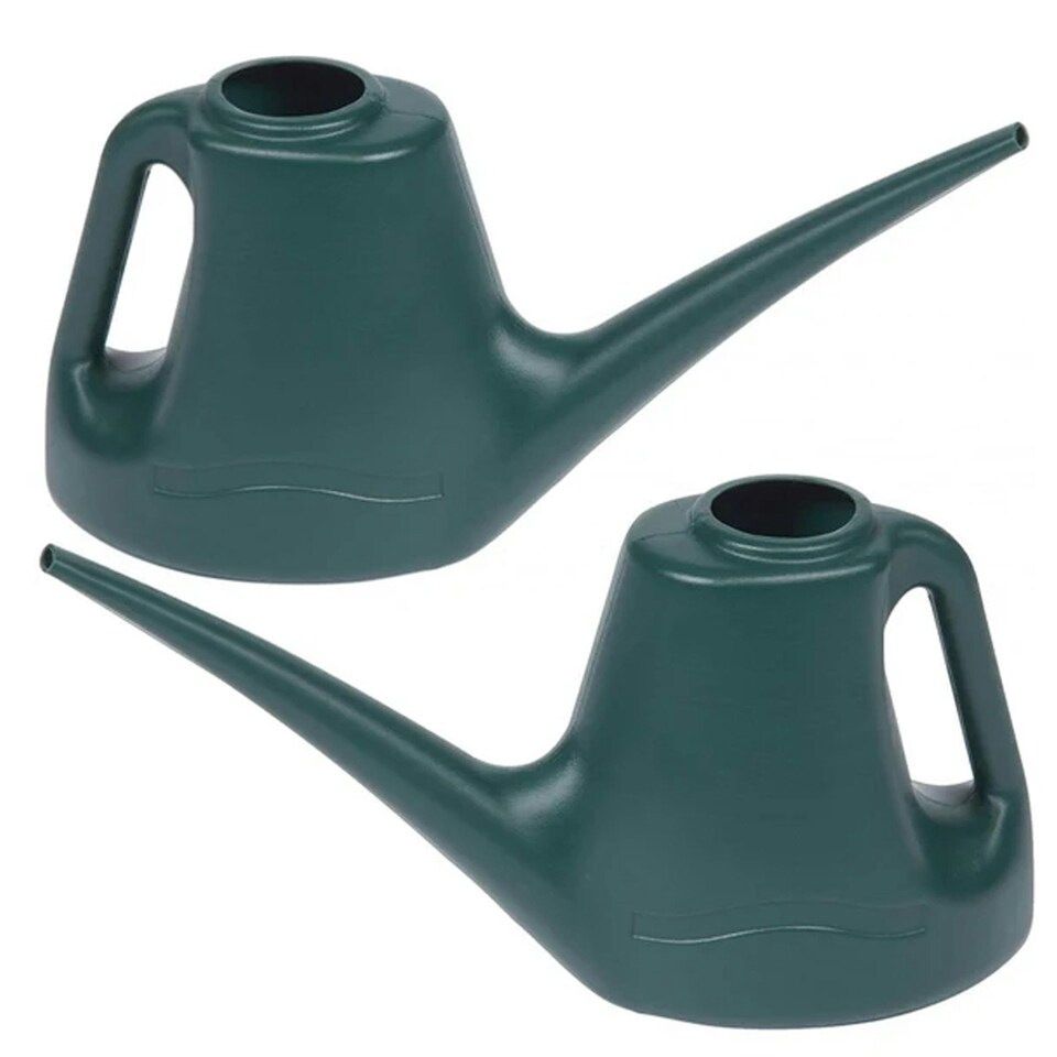 image 1 of 2 x 1 Litre Watering Can for Indoor & Outdoor Garden Plants, Flower Pots & Hanging Baskets