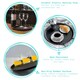 image 2 of Argon Tableware Round Non-Slip Serving Tray - 40.5cm - Black Black