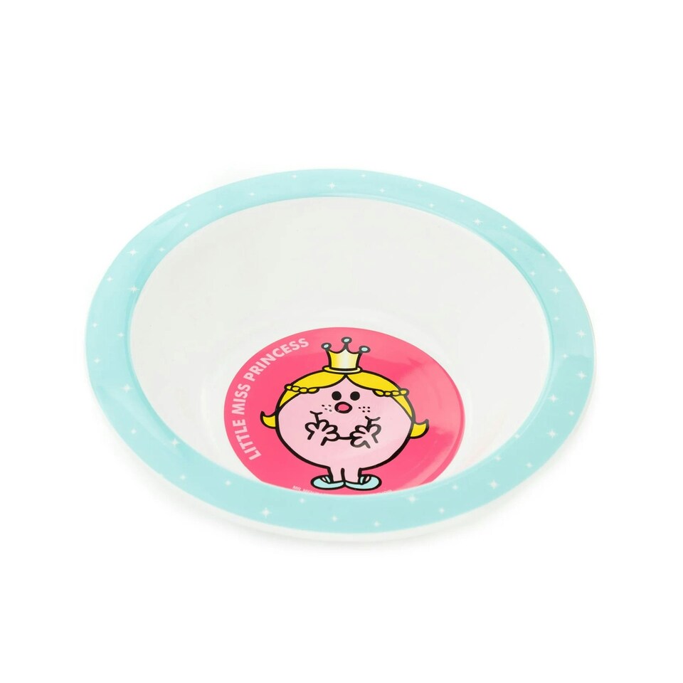 image 1 of Mr Men Little Miss Princess Tableware Set (Pack of 5) - Pink/Blue/White - One Size