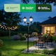 image 3 of Gardenwize Solar Double Head Garden Post Light LED 3 in 1
