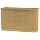 image 8 of Carlton 2 Door 3 Drawer Sideboard in Modern Oak (Ready Assembled) | Brown | Modern Oak