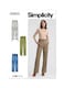 image 1 of Simplicity 9852 Paper Sewing Pattern – Women’s Trousers & Belts, Size Y5 (18–20–22–24–26), Intermediate