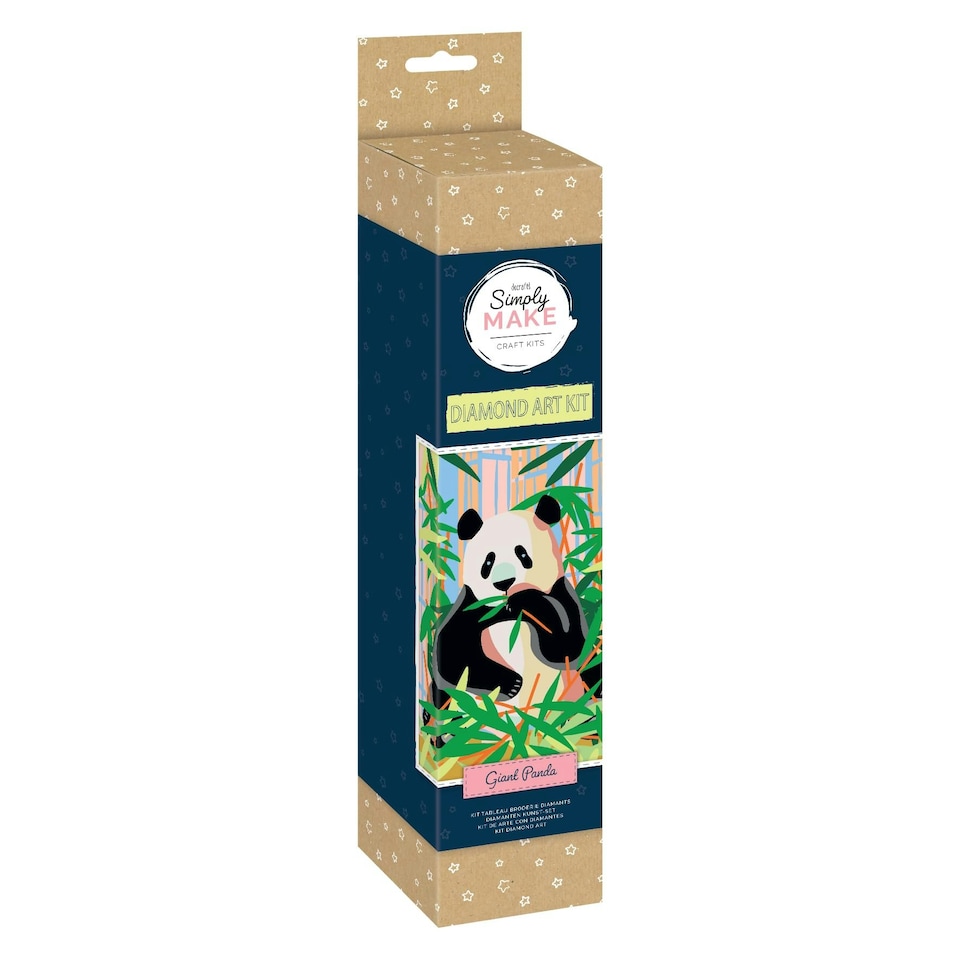 Simply Make Diamond Art Kit - Giant Panda - DecoArt N/A