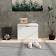 image 7 of HOMCOM Shoe Bench with Padded Seat Cushion and Flip-Drawer, Shoe Cabinet Holds up to 120kg for Hallway, Entryway and Porch, 62x26x47.5cm, White | White | White