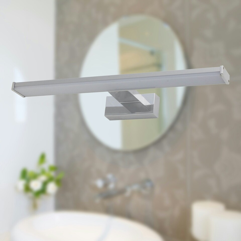 image 1 of Set of 2 Verve - Bathroom LED Over Mirror Lights Chrome