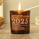 image 3 of Personalised Graduation Amber Glass Candle Brown