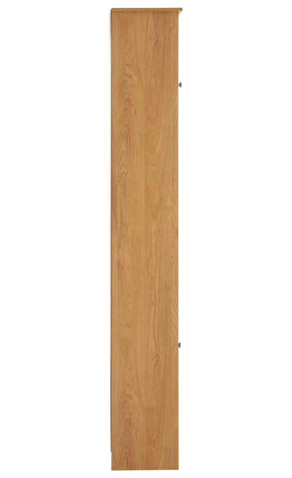 image 1 of Portland Tall Oak Veneer Cabinet | Cream