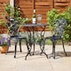 image 4 of Bistro Set Outdoor Patio Garden Furniture Table and 2 Chairs Metal