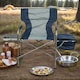 image 5 of Gr8 Garden Folding Directors Camping Chair Portable Seat with Side Table Storage Cooler Bag