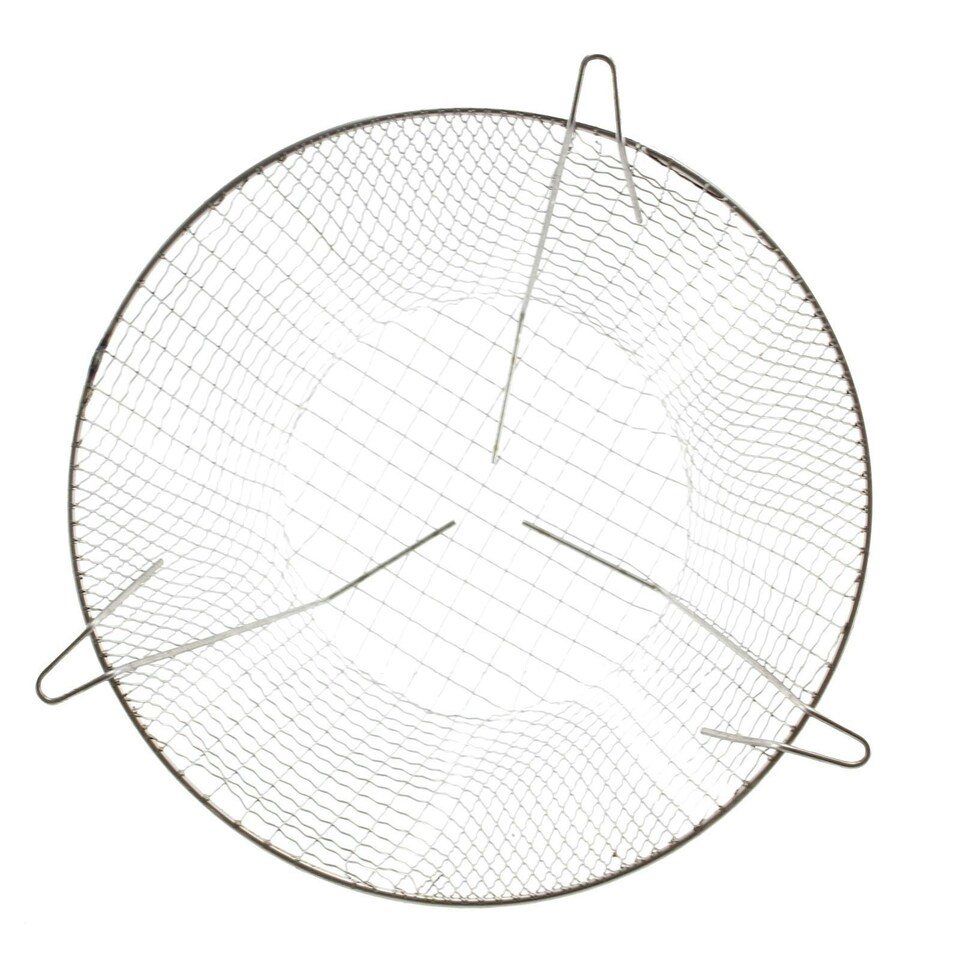 image 1 of SPARES2GO Universal Stainless Steel Terminal Guard Round Boiler Flue Cage (11.5'' / 295mm K6)