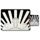 image 1 of Art Deco Skyscraper in Black & White (Placemat & Coaster Set)