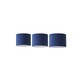 image 1 of ValueLights Torbery Set of 3 Navy Nesting Ceiling Light Shades and Bulbs