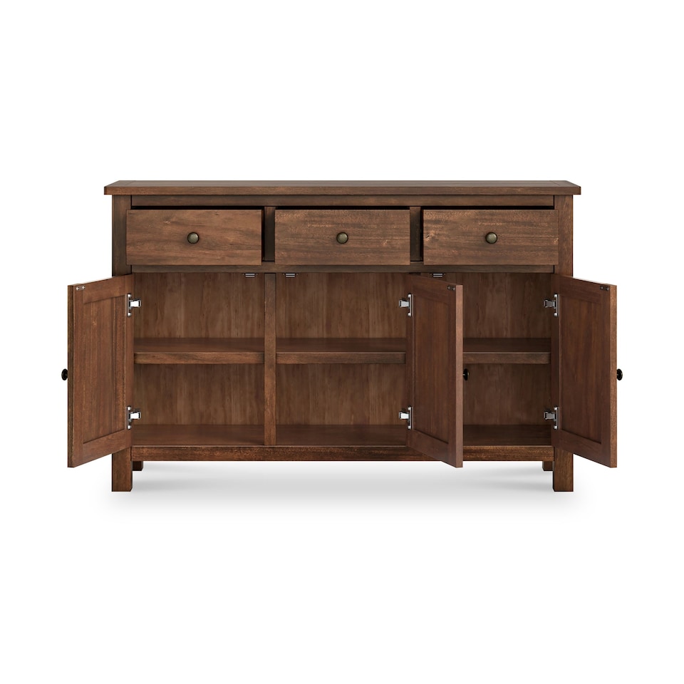 image 1 of Duchy Acacia Large Sideboard Cabinet - Fully Assembled By Roseland Furniture